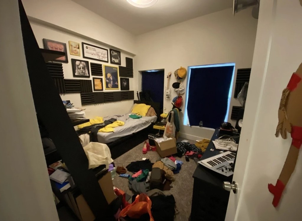 messy bedroom