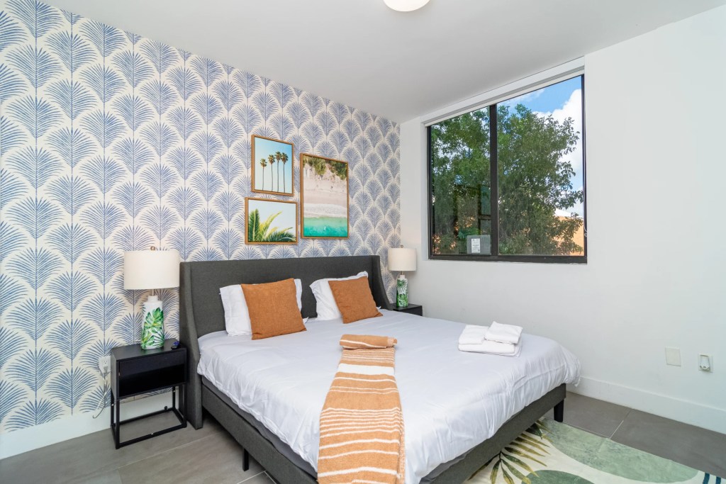 bedroom with a window